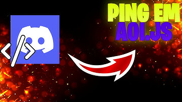 ⟨💦⟩COMO CRIAR UM COMANDO DE PING EM AOI.JS