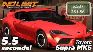 5,5 seconden Toyota Supra MK5 Tune - Snelste GR Supra Tune! Versie 2.5.5 | No Limit Drag Racing 2.0