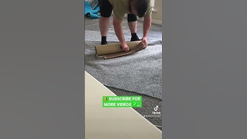 How to roll up your old Carpet ✅…#tips #tricks #flooring #teirnanmccorkell #howto #diy