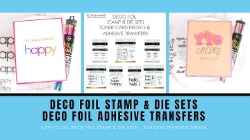 Therm O Web Cards Featuring New Deco Foil Stamp & Die Sets, Adhesive Transfers & Toner Card Fronts!