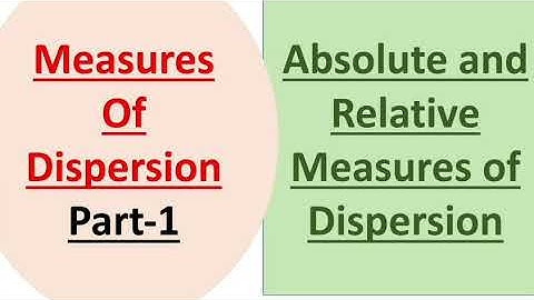 Measures of Dispersion-Part 1|| Absolute & Relative measures of Dispersion||NET& PGT COMMERCE