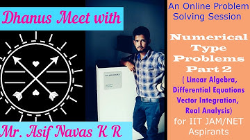 Numerical Type Problems  PART 2   IIT JAM/NET