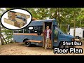 School Bus Conversion 3D Floor Plan Tour