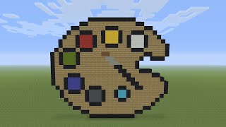 Minecraft Pixel Art - Painters Palette @RocketZer0