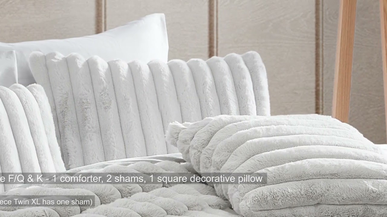 Ethan Gray 4 Pc Full/Queen Comforter Set CAT C - Hallmart Collectibles