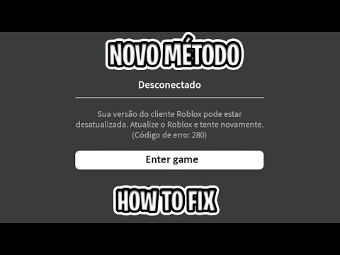 NOVO JEITO DE USAR SCRIPT NO ROBLOX - COMO RESOLVER ERRO 280 ROBLOX  - HOW TO FIX ERROR 280