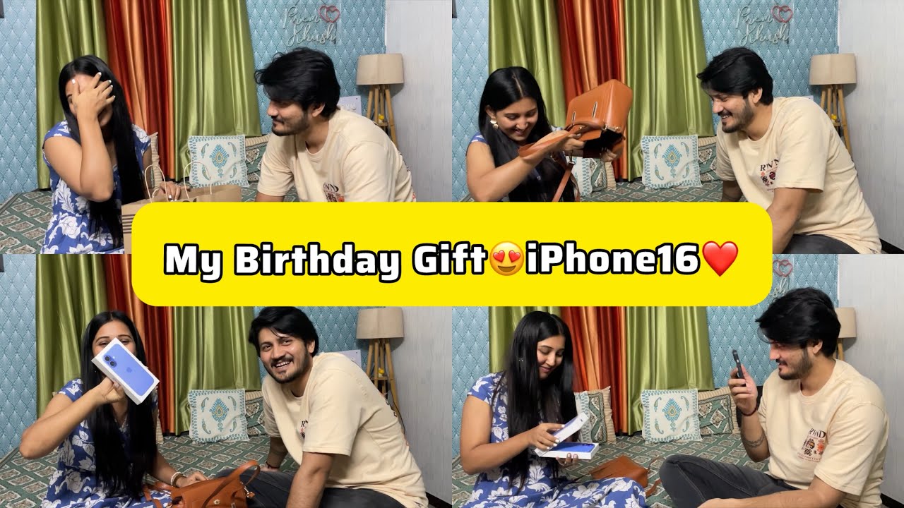 My Birthday Gift😍iPhone16❤️ |ft. Khushali dangar | ​⁠@premdangar