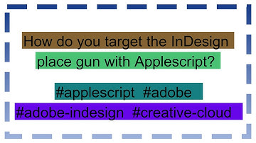 How do you target the InDesign place gun with Applescript?