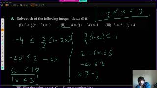 Algebra 3.1 | Linear Inequalities (Part 3 of 4) Update