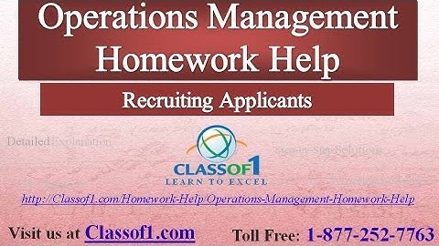Recruiting Applicants : Business Management Homework Help by Classof1.com