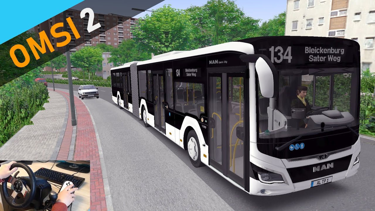 Im MAN New Lion's City G auf Ahlheim V4 - Ein enges Parkmanöver | Let's Play OMSI 2 #551​​​ [G27]