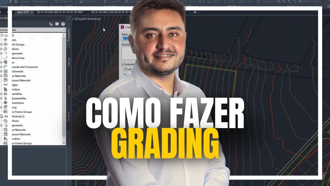 COMO USAR GRADING EM PROJETO DE TERRAPLENAGEM | CIVIL 3D
