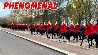 BREATHTAKING! OVER ONE HUNDRED HORSES MARCHED TO BUCKINGHAM PALACE!