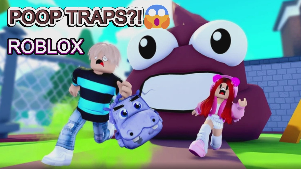 I Tried NOT to Poop at School in Roblox - There Are POOP TRAPS