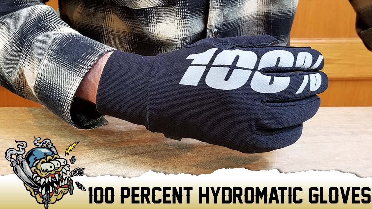 100% Hydromatic Waterproof Brisker Motocross Enduro Mountain Bike Gloves 