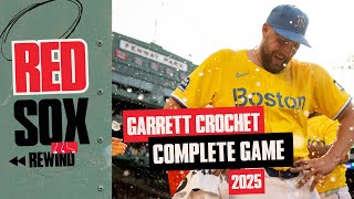 Garrett Crochet's 1st Career COMPLETE GAME Recap | Red Sox Rewind