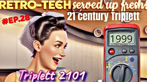 RETRO-TECH ○ Triplett 2101 Multimeter Review & Teardown! (1999)