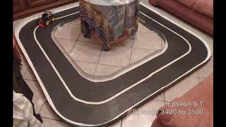 Self Driving Car with Deep Reinforcement Learning small circuit Evolution of Tra