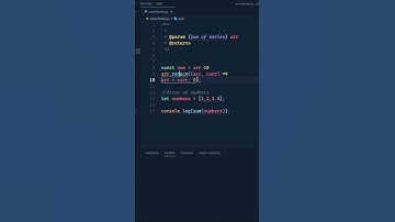 JavaScript Tips: Sum of Series of numbers made easy #shorts