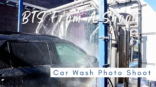 Behind The Scenes of A Social Media Photo Shoot - Shooting At A Car Wash!