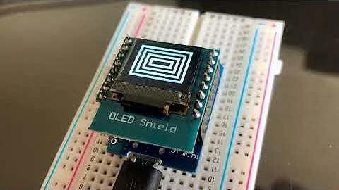WeMOS D1-MINI - 64x48 OLED Shield I2C
