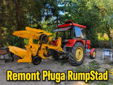 Rumpstad Reversible Plow with Ursus C360 Ready for Plowing / Overhaul and Painting Completed