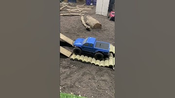 Axial scx10iii base camp inside rc crawling track