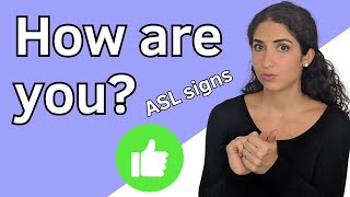 Learn ASL: Ask & Answer 'How are you?'  Basic / Beginner Vocabulary