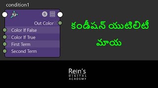 Condition Utility | Hypershade | Maya shading, Rigging Tutorial | Telugu