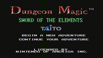 Dungeon Magic: Sword Of The Elements [NES XLP] ep 1: Hello Austerity My Old Friend pt 1