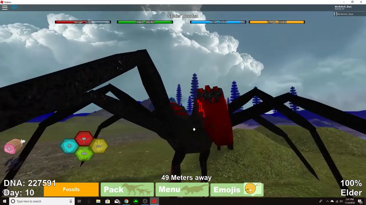 Roblox Dino Sim Why Cant I Grow My Dinos In Peace By Workclock Zeya - roblox dino sim galactic baro youtube