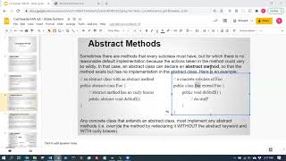 Greenfoot Abstract Class Demo