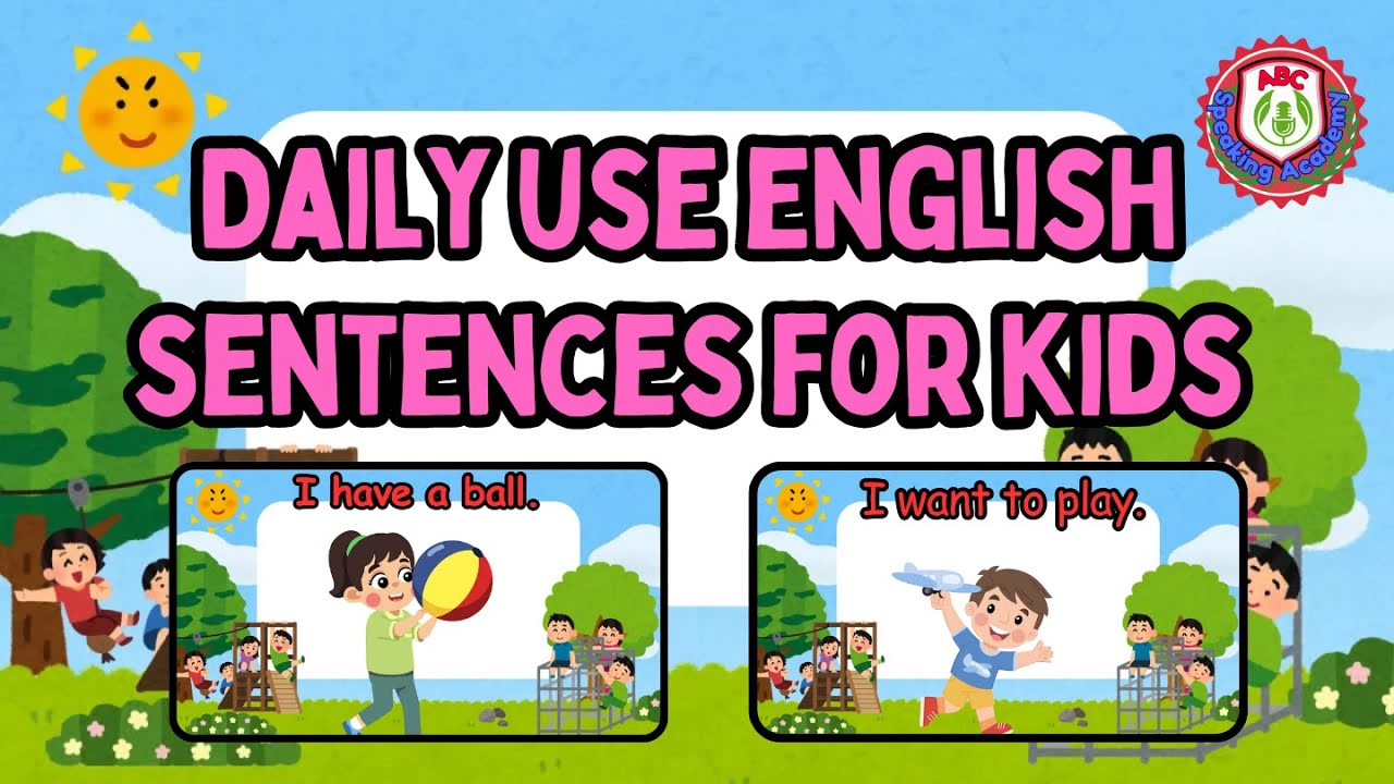 Speaking Practice for Kids | Daily Use English Sentences | Learn ...