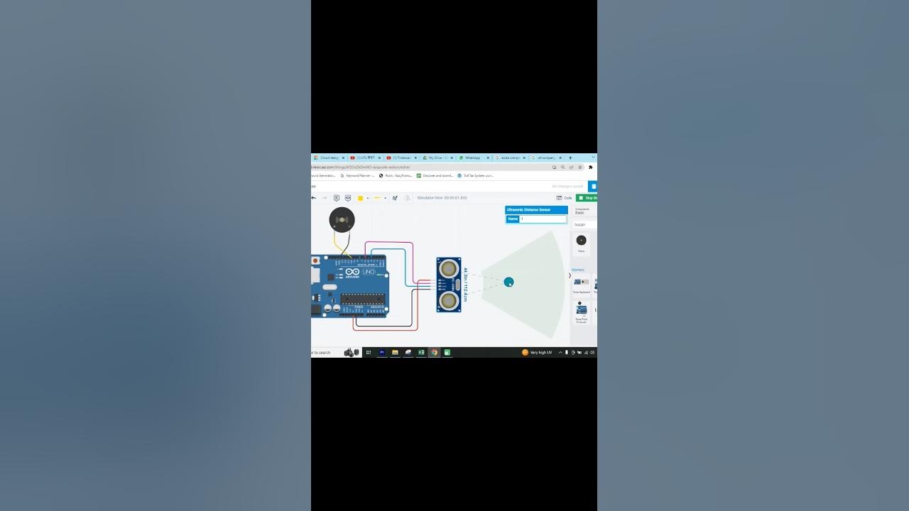 Tinkercad Arduino Project : Motion Detector using Arduino #tinkercad # ...
