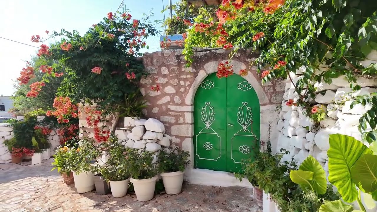 Areopoli is a beautiful traditional town in the Mani Peninsula of the Peloponnese, Greece 4К