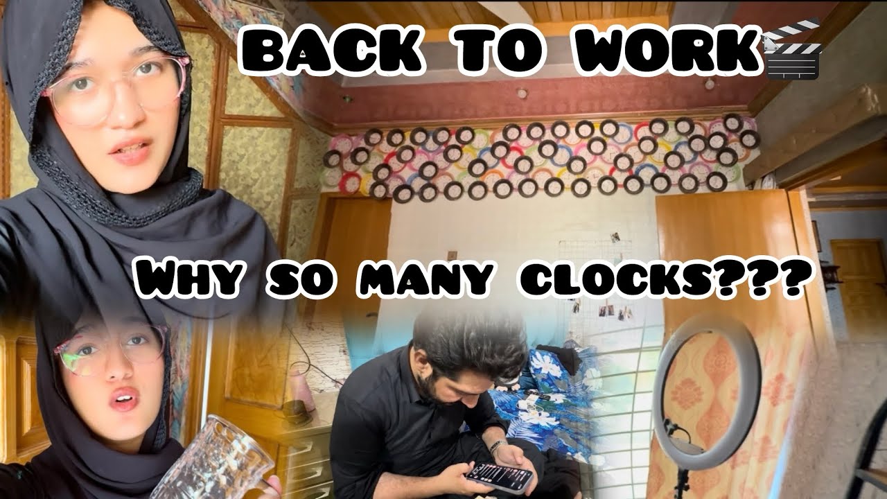 GETTING BACK ON WORK🎬‼️ | The clock wall story | A day in life vlog 🫶🏻|