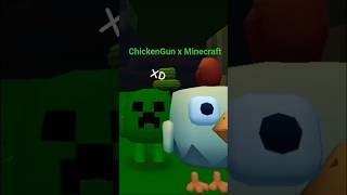 Minecraft en Chicken Gun🐔 #chickengungame #minecraft
