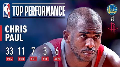 Chris Paul Puts Up 33 pts, 11 rebs, & 7 asts vs The Warriors