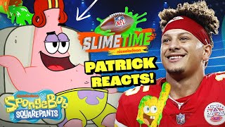 Patrick Reacts to a Football Game! 🏈 | NFL Slimetime | SpongeBob Resimi