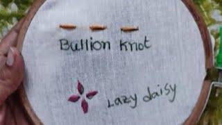 Basic embroidery stitches for beginners part 4//simple hand embroidery for beginners