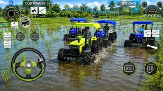 🚜 Paani Wale Khet Mein Tractor Farming Gameplay 🌾 | Realistic Mud & Water Farming Simulator 🚜 screenshot 3