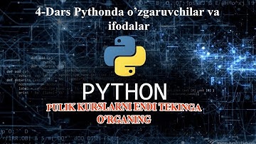 4-dars. Pythonda o