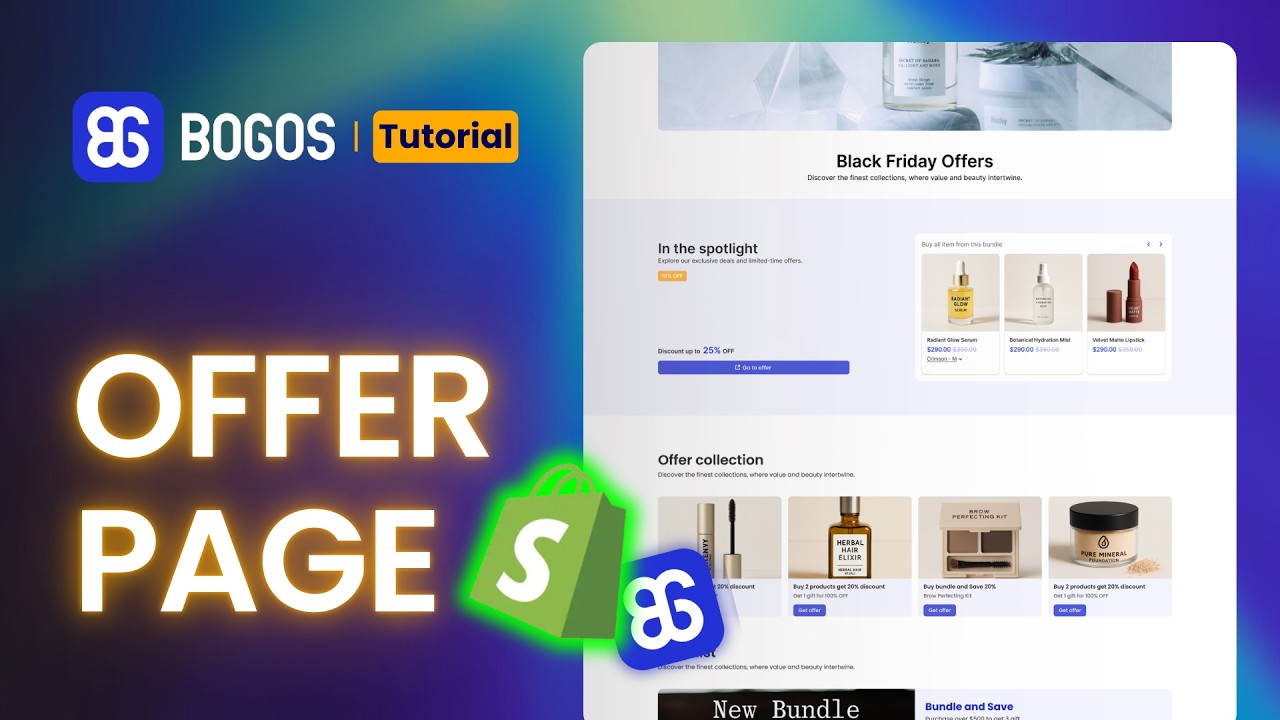 How to Create an Offer Page, a Hub to Showcase Offers Using BOGOS: Free ...