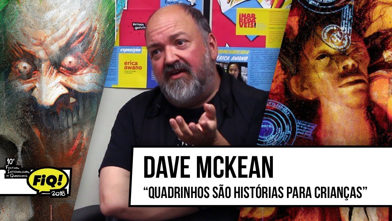 Dave McKean, artista de Asilo Arkham, Sandman, Dream Theater FIQ 2018
