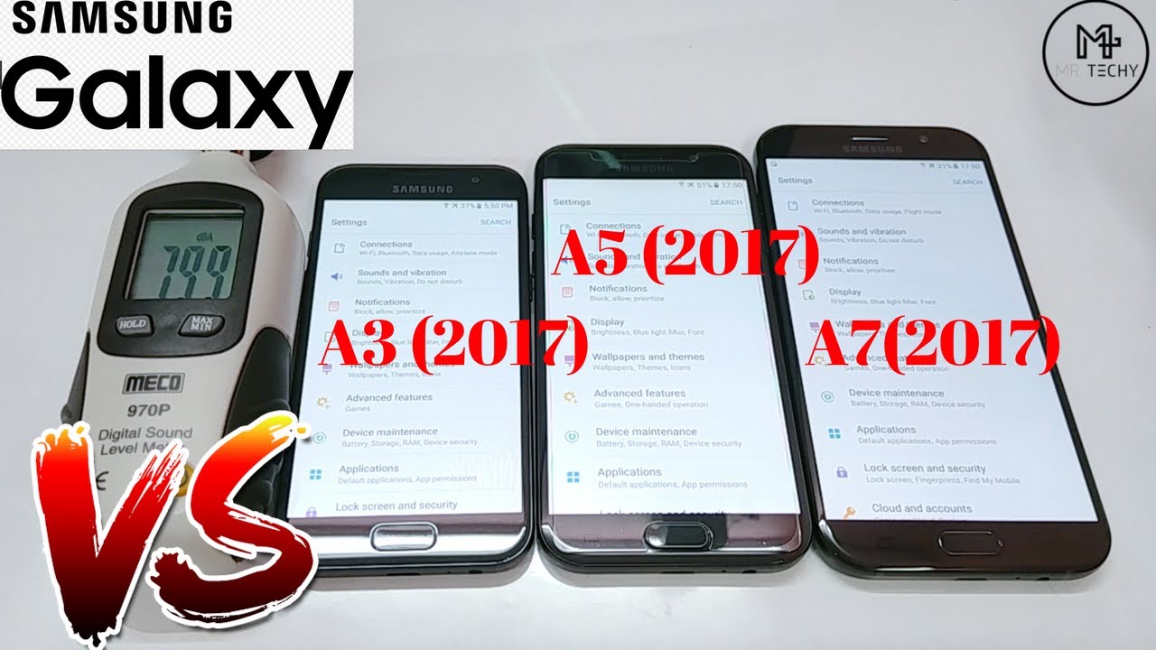 Speaker Audio Test - Samsung Galaxy A3 VS A5 VS A7 (2017) mrsa