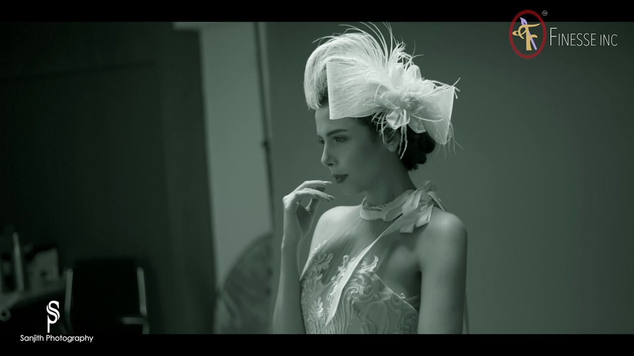 Behind the scenes of the photoshoot for Finesse Inc Wedding dresses.