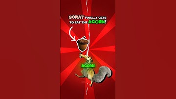 Scrat FINALLY Eats The Acorn. ❤️‍🩹🔍 #shorts #iceagemovies