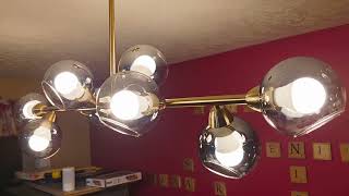 Lzawvm Linear Chandeliers for Dining Room, A light fixture that will have everyone talking!