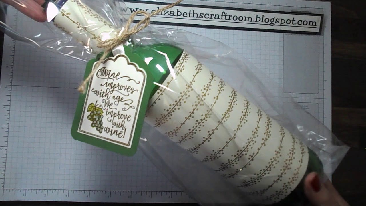 Wine Bottle gift wrapping with Glass Half Full YouTube