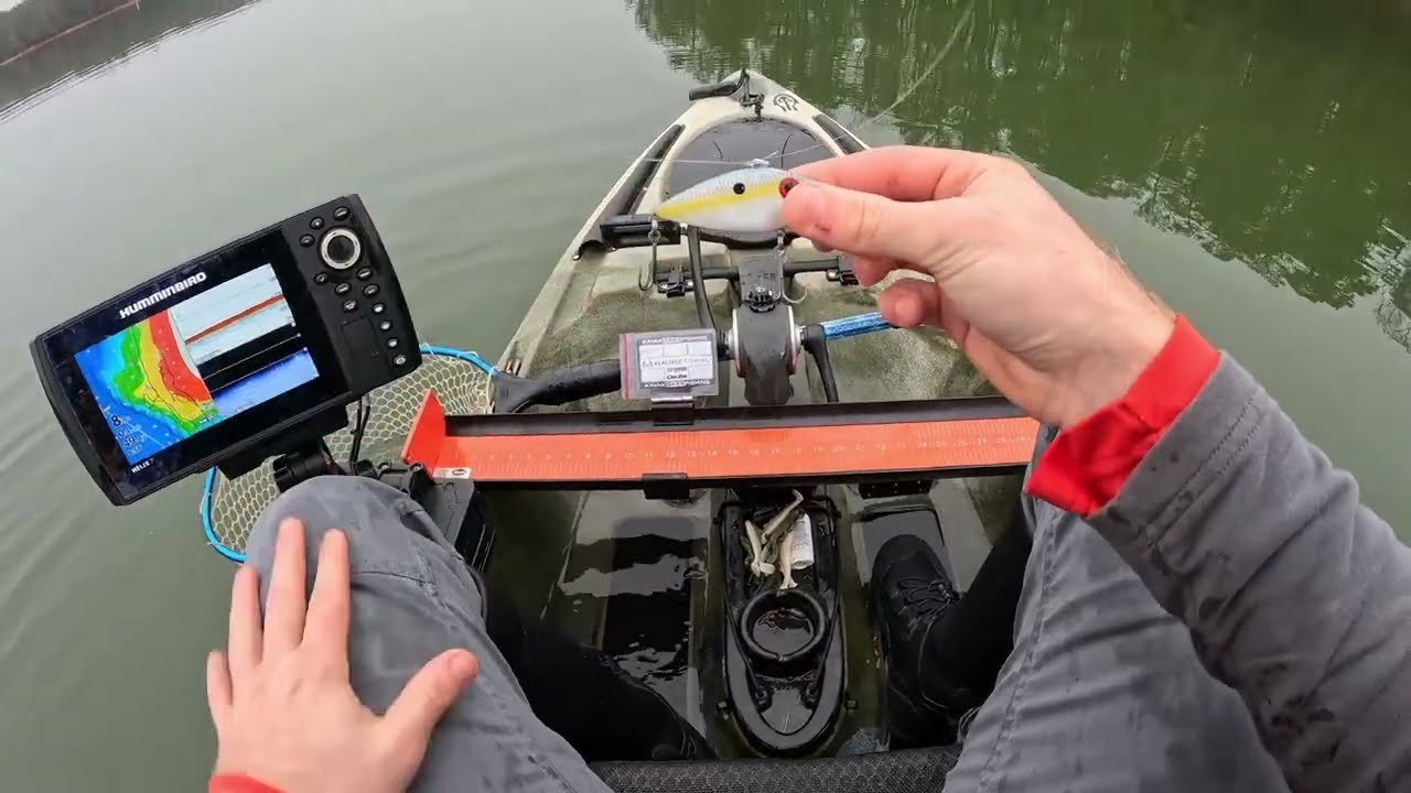 Late Winter Kayak Bass Fishing After Big Storm